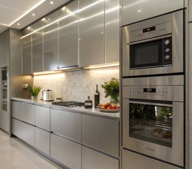 aluminium kitchen cabinets