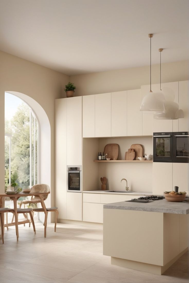 Creamy style kitchen cabinets Malaysia trending 2026