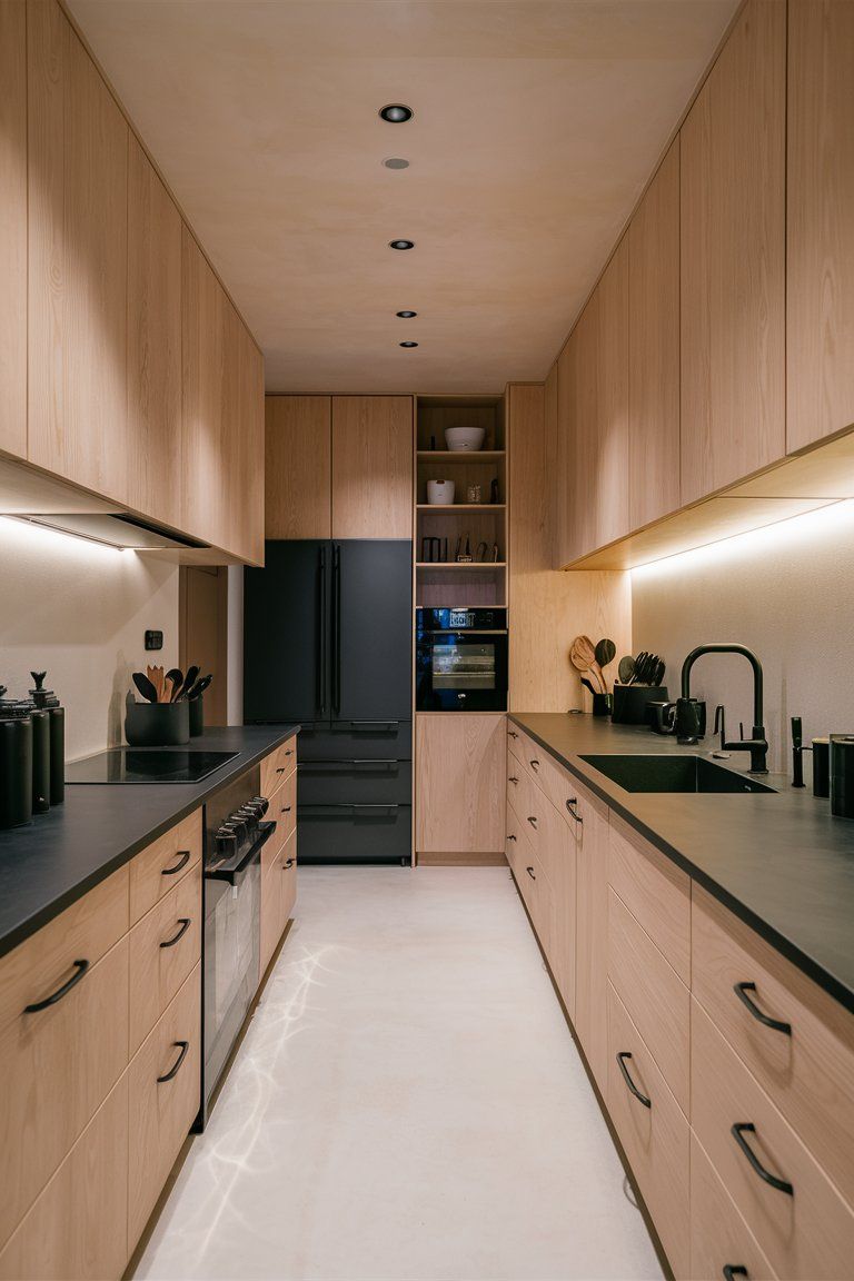 Floor to ceiling kitchen cabinet design Malaysia