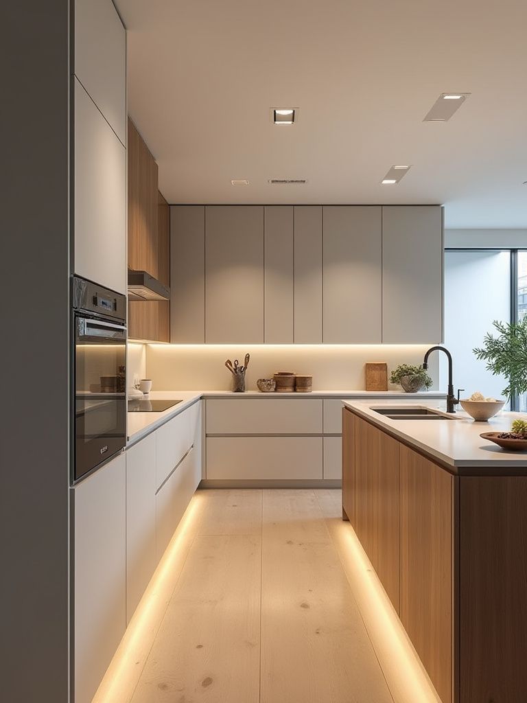 Minimalist flat panel kitchen cabinets Malaysia