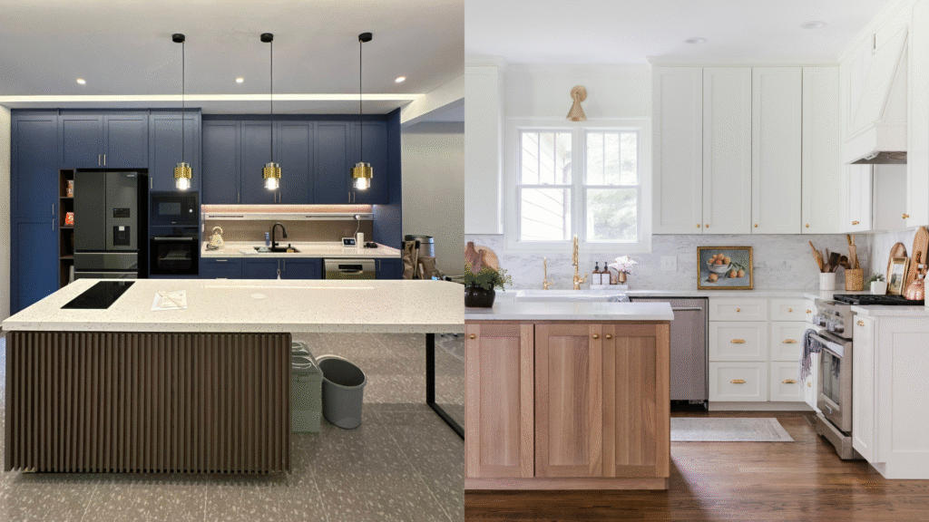 modern & classic kitchen cabinet comparison