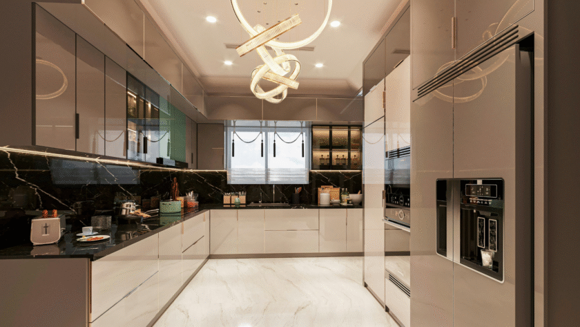 kitchen cabinet layout design for landed house