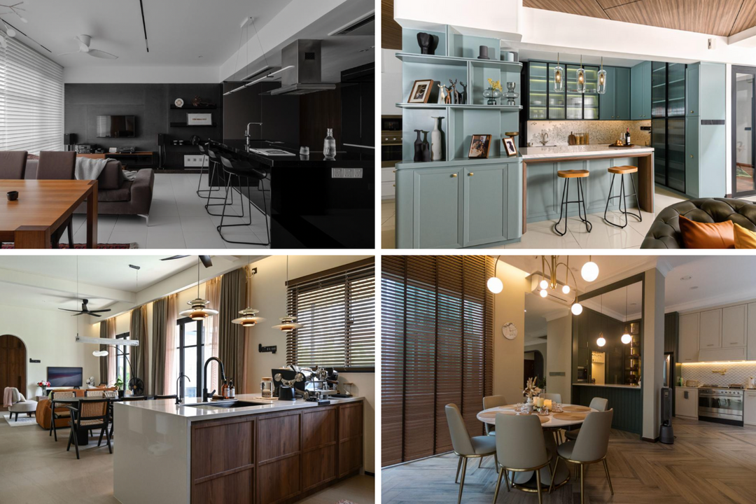 Open-plan Malaysian kitchen with island — a common modern layout in Klang Valley homes
