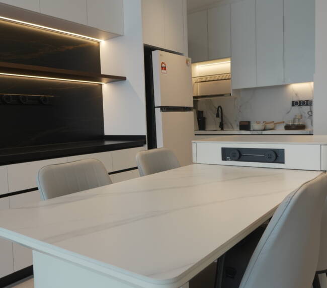 popular kitchen layout marble