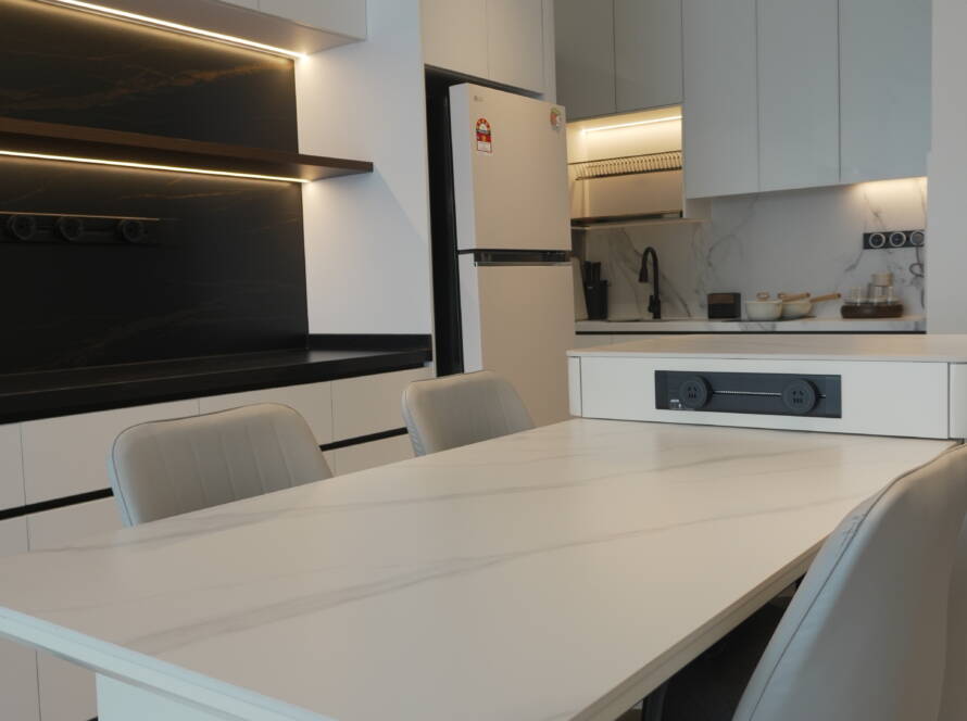 popular kitchen layout marble