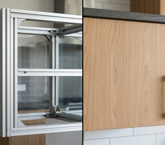 aluminium vs wooden cabinet