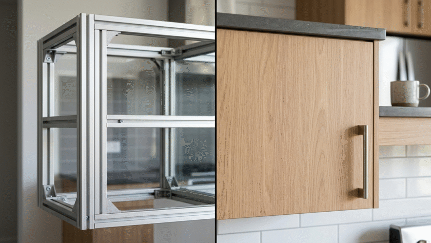aluminium vs wooden cabinet