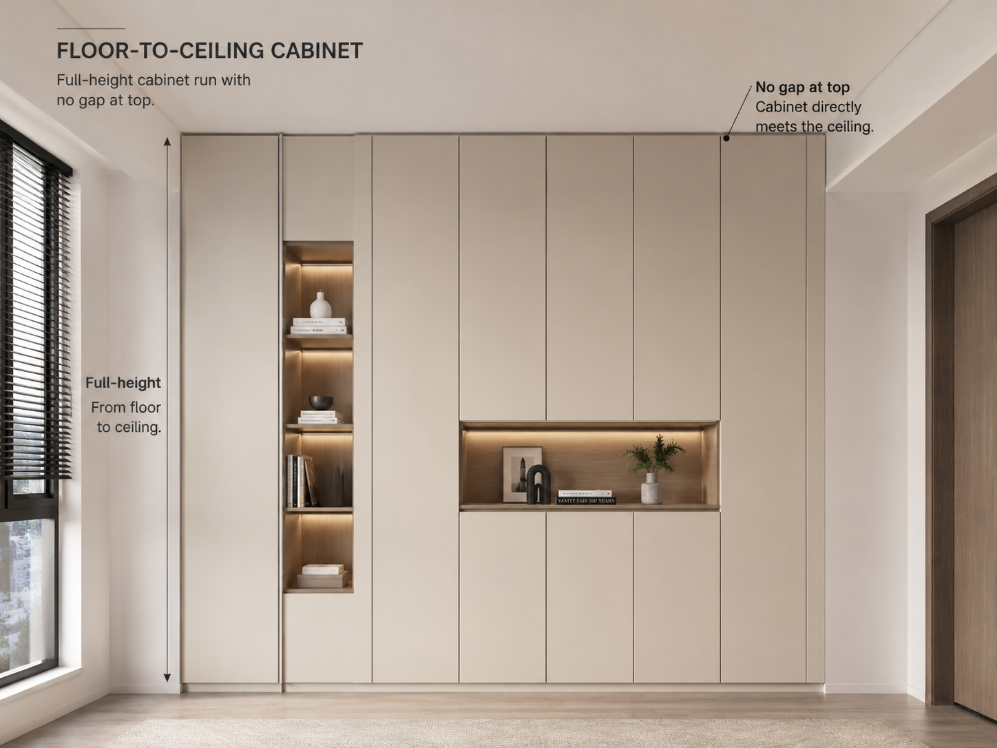 Floor-to-ceiling kitchen cabinets compact kitchen Malaysia