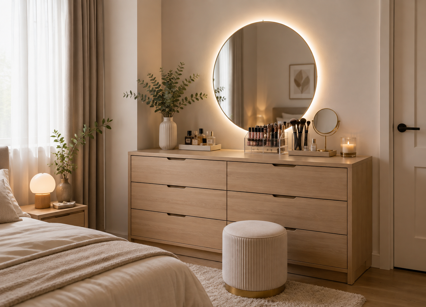 Chest of drawers repurposed as vanity dressing table Malaysia